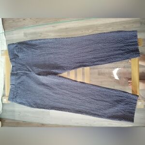 Banana Republic Women's Navy Patterned Trousers
